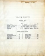 Table of Contents, Brown County 1912